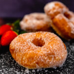 Donuts recipe - delicious, fluffy, easy and quick homemade - Make your own donuts - simple donuts recipe and Berlin variant with yeast dough baked in a pan. Delicious donuts cake rings with sugar, powdered sugar, chocolate.